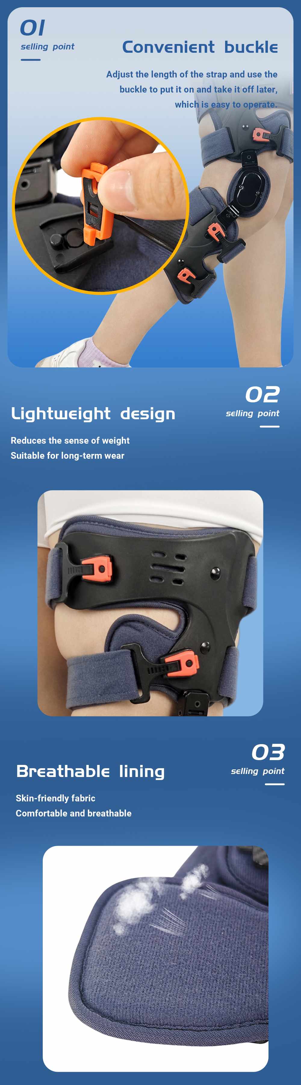 knee brace Features