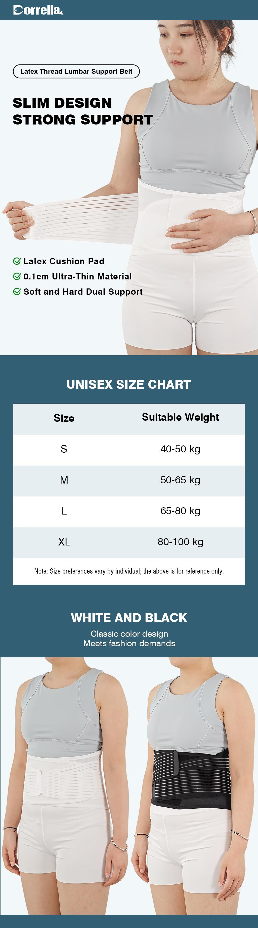 Ultra-thin breathable waist support belt